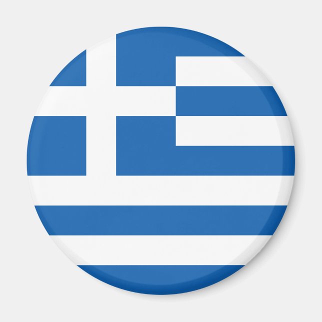 Griechische Flagge (Griechenland) Magnet (Vorne)