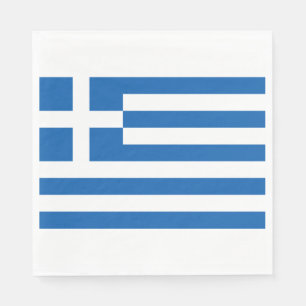 Griechische Flagge (Griechenland) Serviette