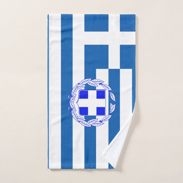 Griechische Flagge Handtuch (Handtuch)
