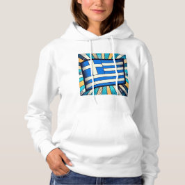 griechische Flagge Hoodie