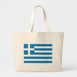 Griechische Flagge Jumbo Stoffbeutel