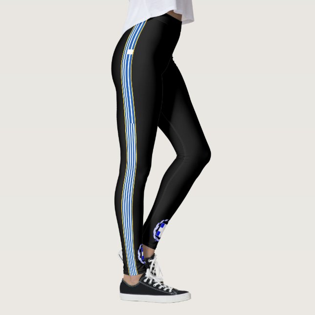 Griechische Flagge Leggings (Rechts)
