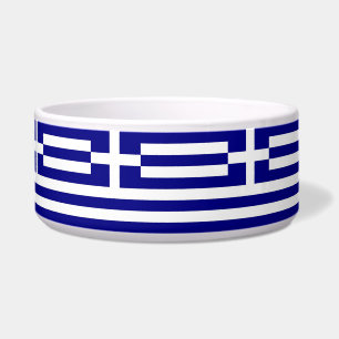 Griechische Flagge Pet Bowl Napf