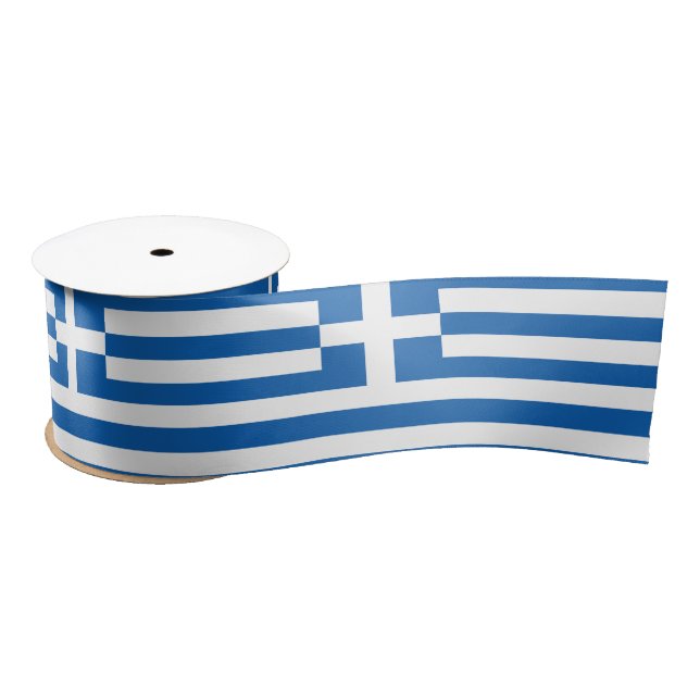 griechische Flagge Satinband (Spule)