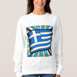 griechische Flagge Sweatshirt