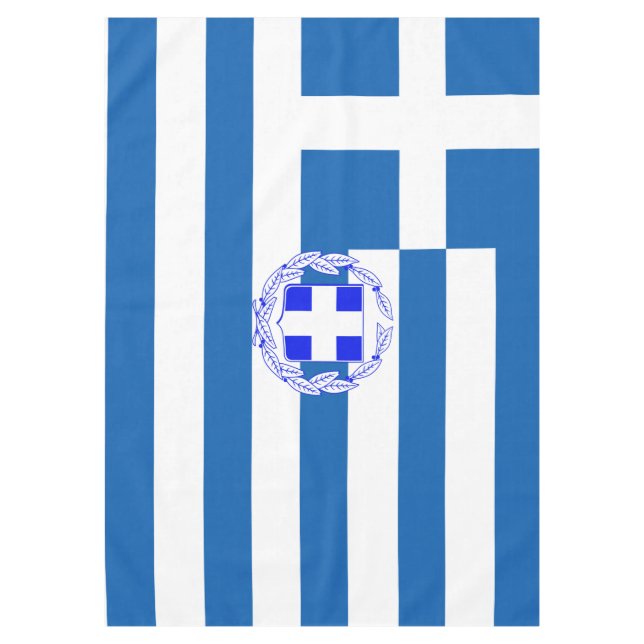 Griechische Flagge Tischdecke (Vorderseite)