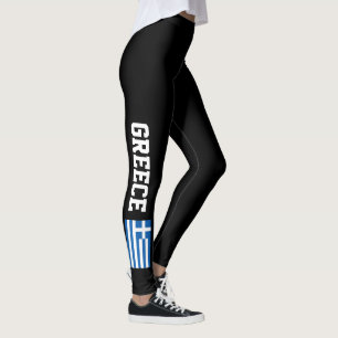 Griechische Flaggen-Leggings für Sport-Fitness Leggings