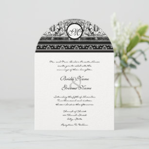 Griechische florale große griechische Hochzeitsein Einladung