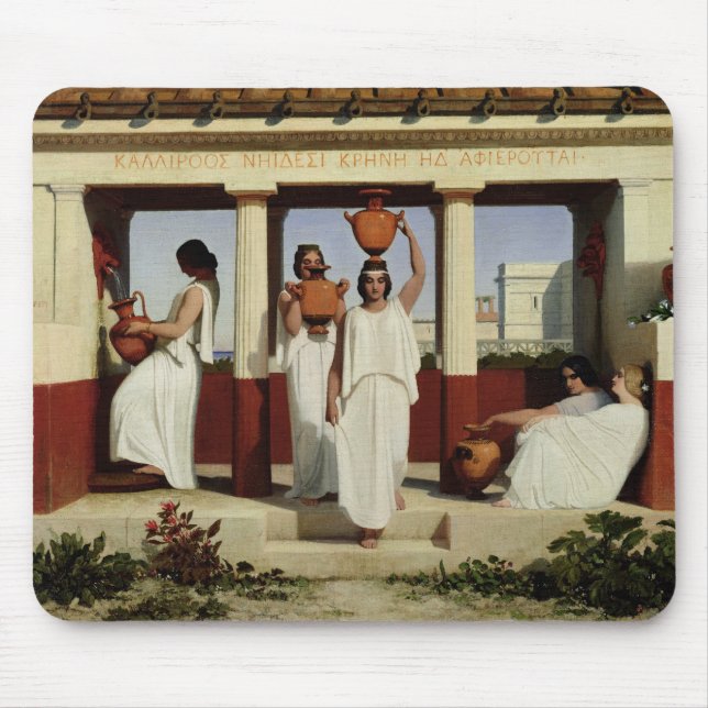 Griechische Frauen am Brunnen, 1841 Mousepad (Vorne)