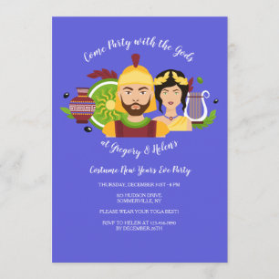 Griechische Gott-Einladung Einladung