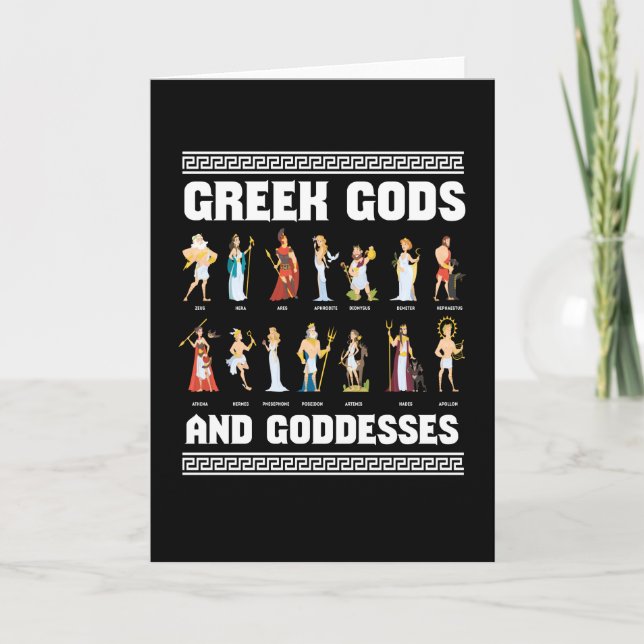 Griechische Götter und Göttinnen Griechen Karte (Vorderseite)