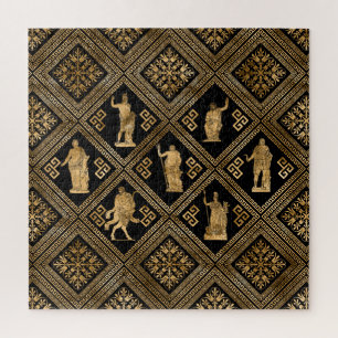 Griechische Gottheiten und Meander-Schlüsseldekora