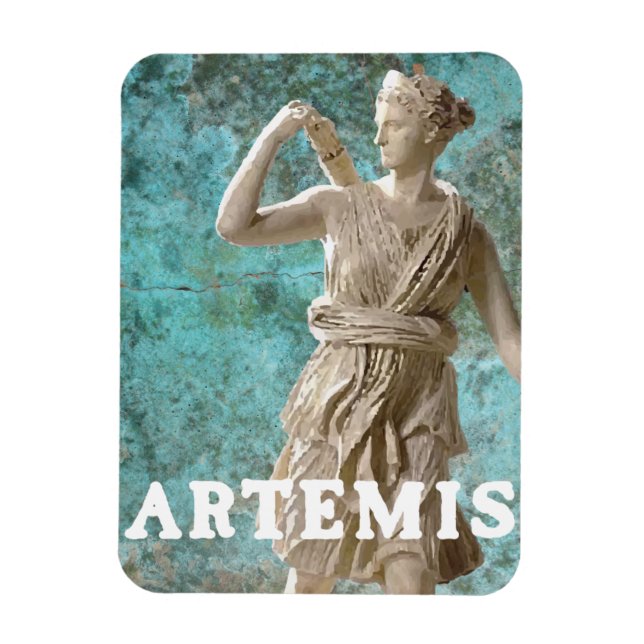 Griechische Göttin Artemis Mythology Magnet (Vertikal)