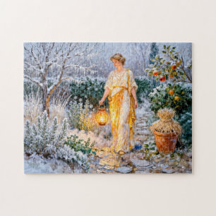 Griechische Göttin Hestia Wintergarten