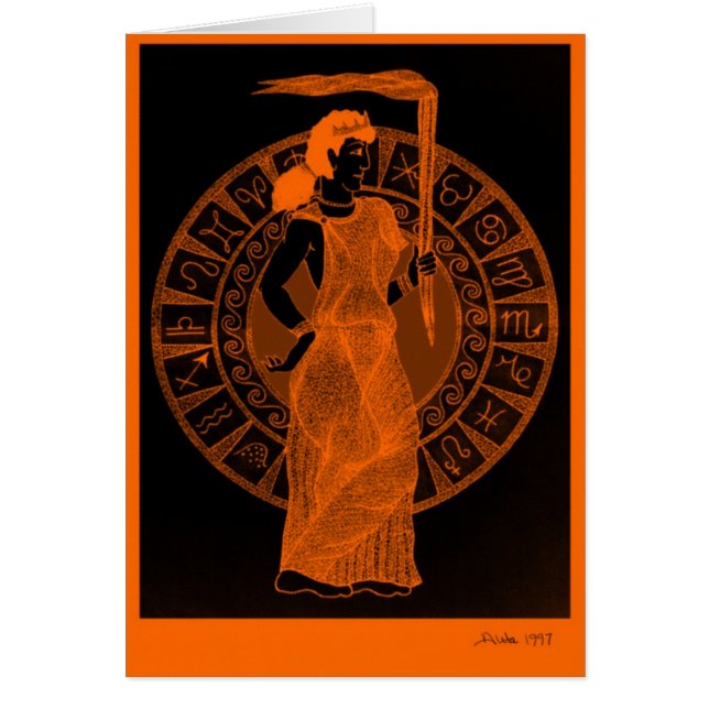 Griechische Göttin "schwarze der Art in der (Vorne)