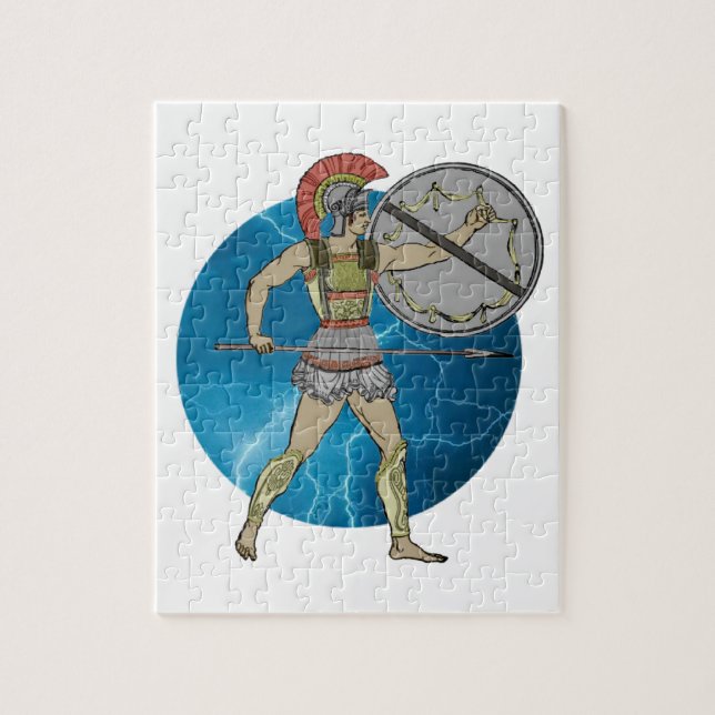 Griechische Größen des Kriegers-Puzzlespiels (2) (Vertikal)
