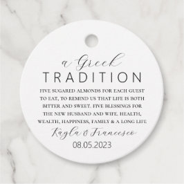 Griechische Hochzeittradition Geschenkanhänger