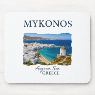 Griechische Insel Mykonos Urlaub Reise Küstenleben Mousepad