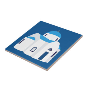 Griechische Insel Santorini Kirche Fliese