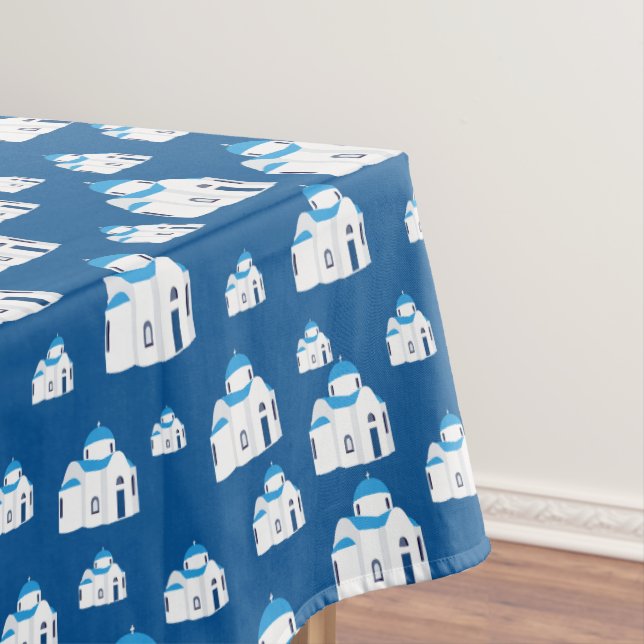 Griechische Insel Santorini Kirche Tischdecke (Beispiel)