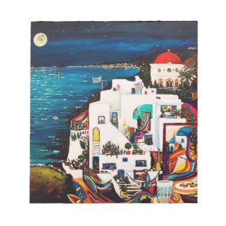 Griechische Insel-Träume-Notebook Notizblock