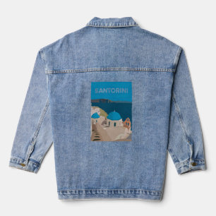 Griechische Inseln Santorini Jeansjacke