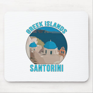 Griechische Inseln Santorini Mousepad