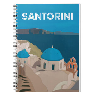 Griechische Inseln Santorini Notizblock