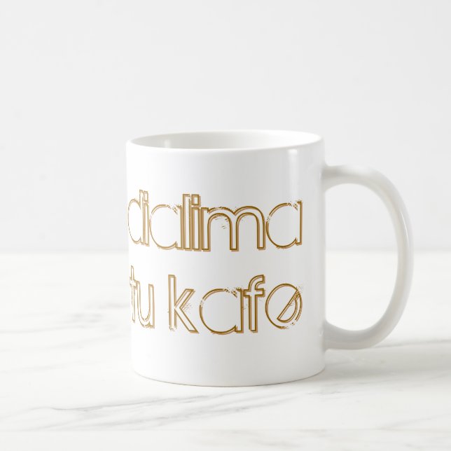 Griechische "Kaffeepause" Tasse (Rechts)