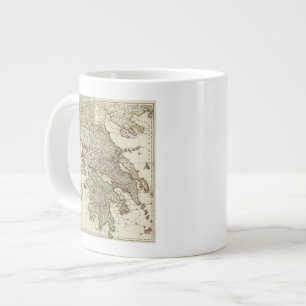 Griechische Karte Jumbo-Tasse