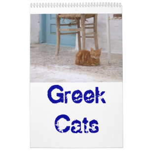 Griechische Katzen Kalender