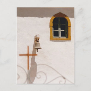 Griechische Kirche mit Kreuz Save the Date Ankündigungspostkarte