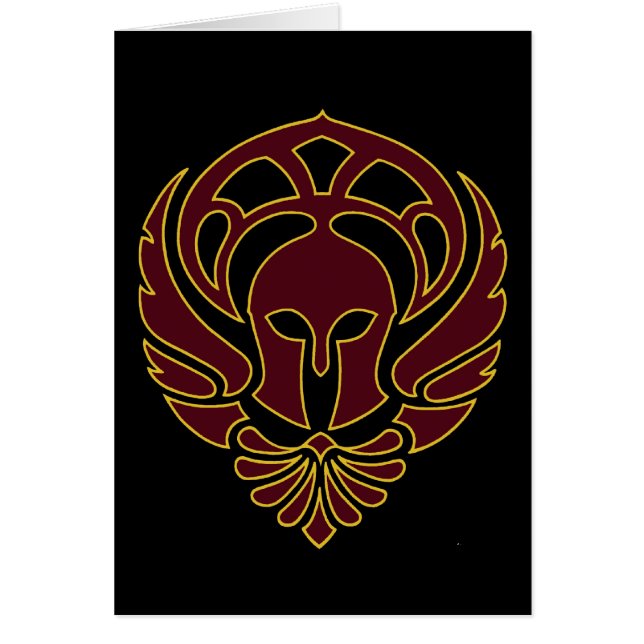 Griechische Kriegers-Karte (Vorne)