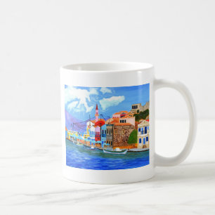 griechische Küste Kaffeetasse