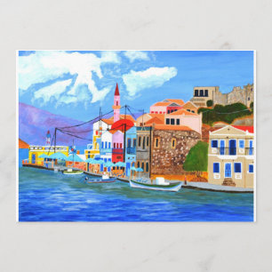 Griechische Küsten-Einladung Einladung