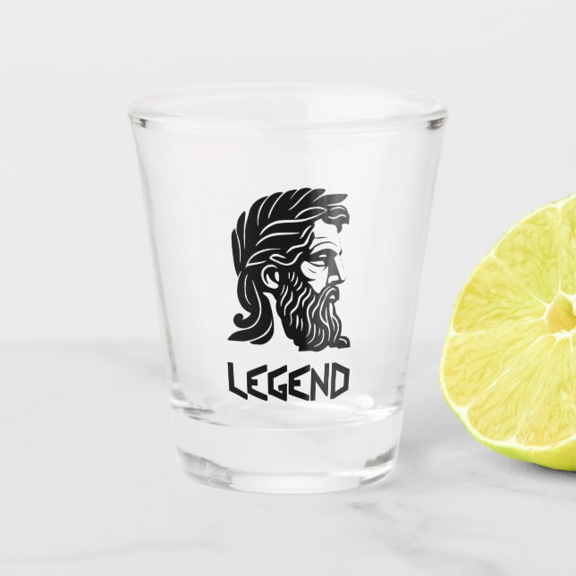 Griechische Legende Schnapsglas (Vorderseite)