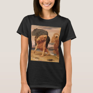 Griechische Mädchen beim Aufsammeln von Kieselstei T-Shirt