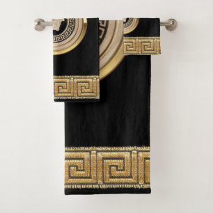 Griechische Medusa / Goldene Gorgone Geschenk / Ga Badhandtuch Set