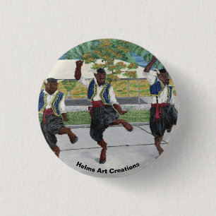 Griechische Minotaurs Dance Fantasy Art Button