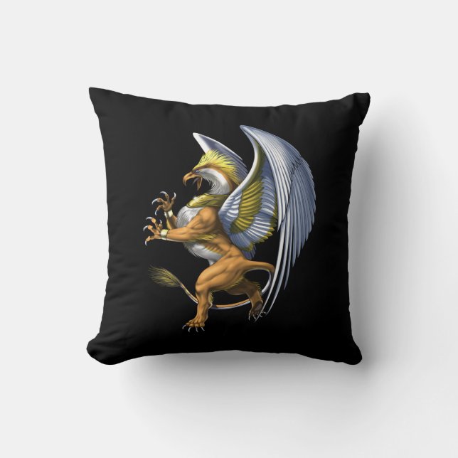 Griechische Mythologie Griffin Kissen (Vorderseite)