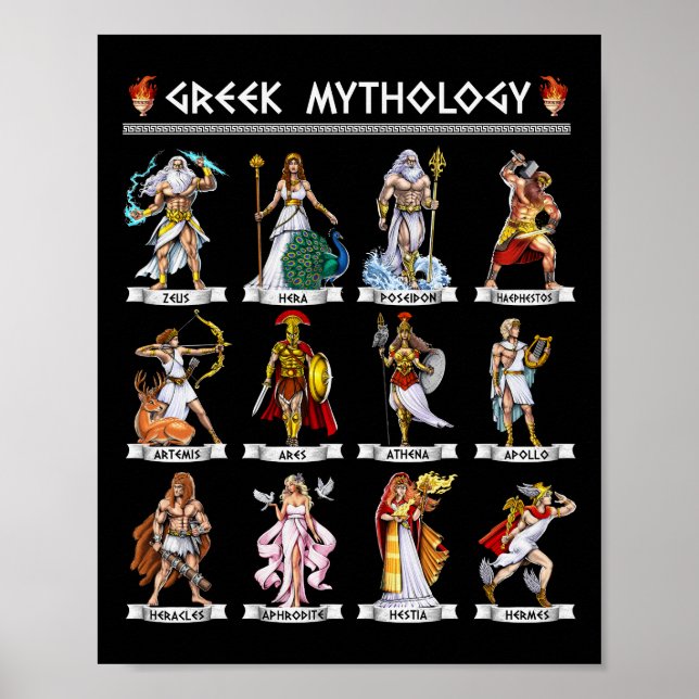 Griechische Mythologie Poster (Vorne)