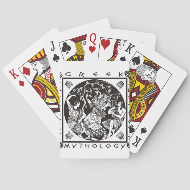 Griechische Mythologie (schwarz) Spielkarten (Rückseite)