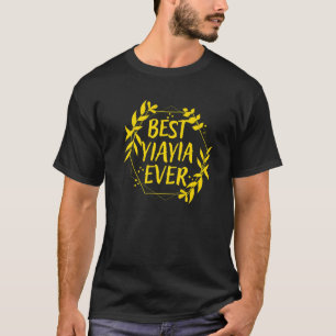 Griechische Oma Griechenland Granny Beste Yiayia j T-Shirt