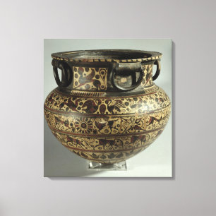 Griechische Orientalizing Ostdinos, mittlere wilde Leinwanddruck