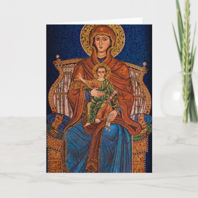 Griechische orthodoxe Grußkarte Karte (Vorderseite)