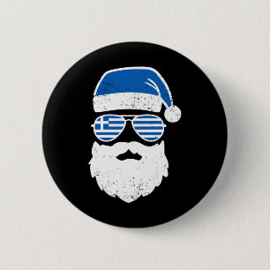 Griechische Ostern Funny Greece Flag Sungles Boys  Button