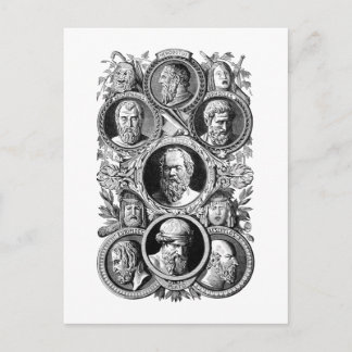 Griechische Philosophen Postkarte