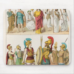 Griechische religiöse und Militär kleidet an Mousepad