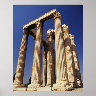 Griechische Ruinen, Athen, Griechenland Poster