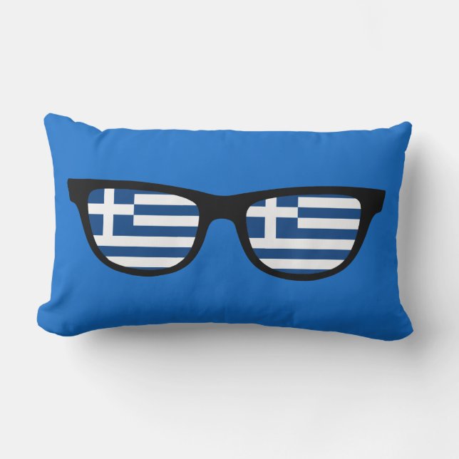Griechische Schattierkissen Lendenkissen (Vorderseite)